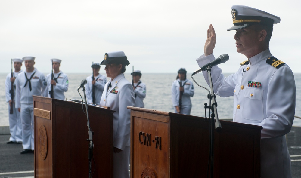 Burial at sea ceremony