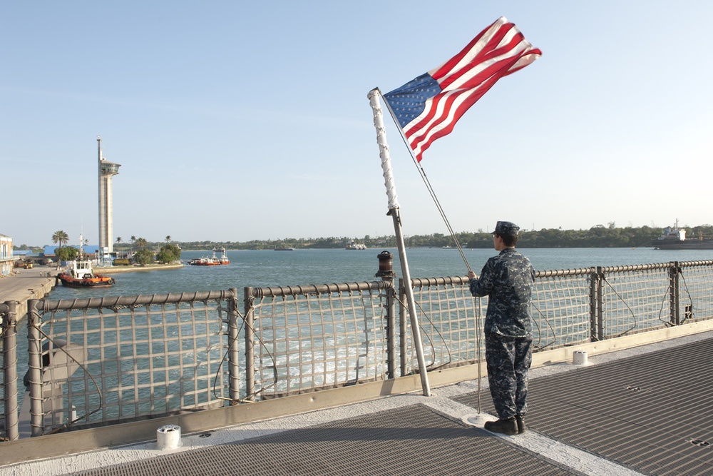 High Speed Vessel Swift departs Kenya after APS visit