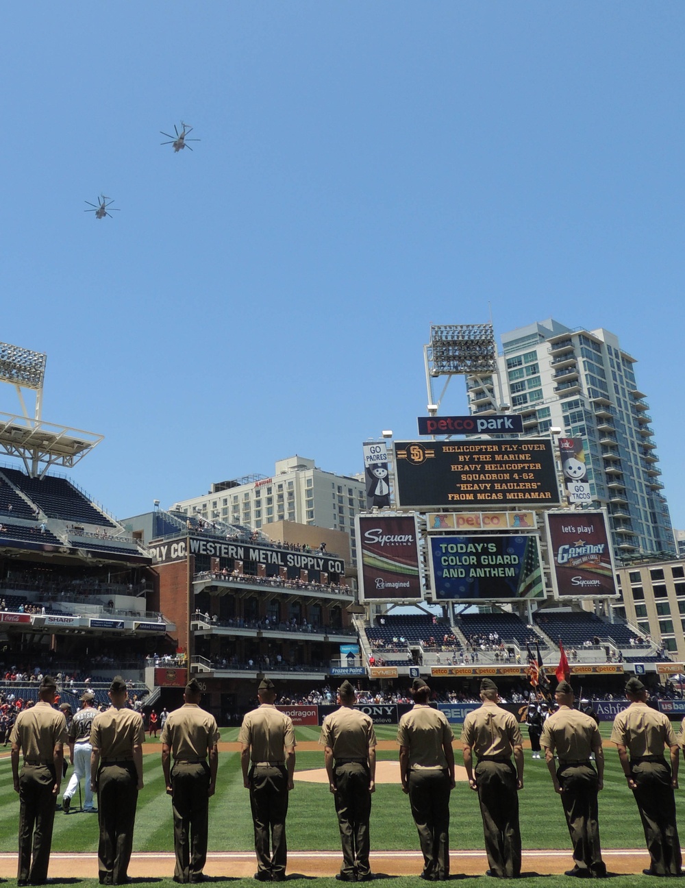 3rd MAW Marines Honored at Petco Park