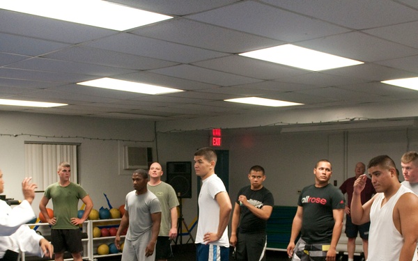 Longshot of Ju-Jitsu class