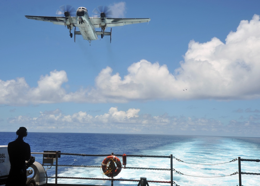 Approaching the flight deck