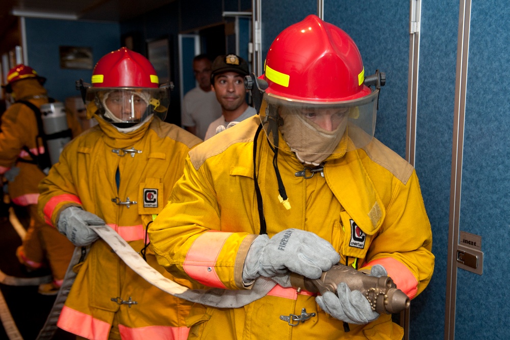 High Speed Vessel Swift emergency fire drill