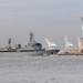 Algerian navy ship Soummam (937) pulls into New York Cities' pier 88