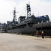 Algerian navy ship Soummam (937) pulls into New York Cities' pier 88