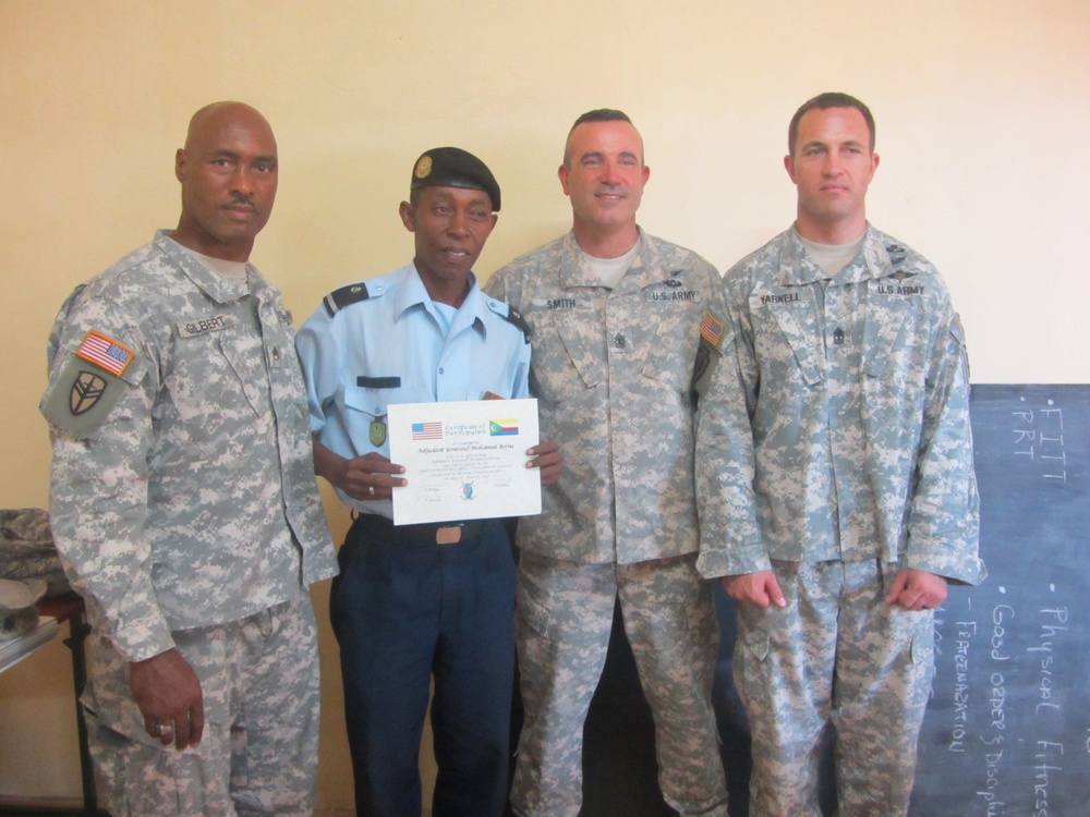 US, Comorian soldiers participate in NCO seminar
