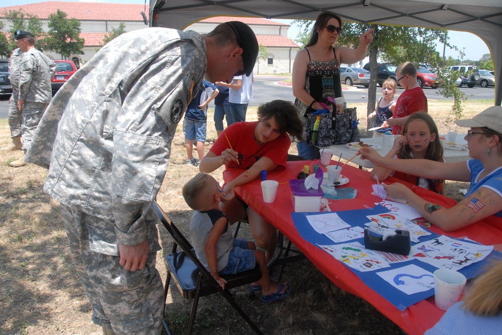 Members of the 85th Civil Affairs Brigade participated in the July 4th parade in Round Rock, Texas