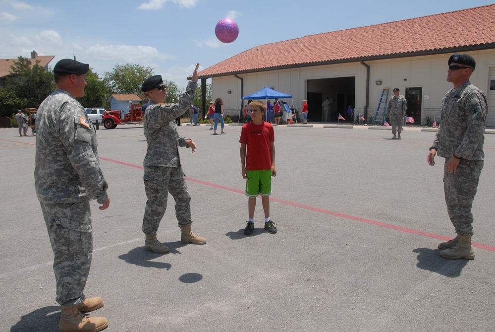 Members of the 85th Civil Affairs Brigade participated in the July 4th parade in Round Rock, Texas