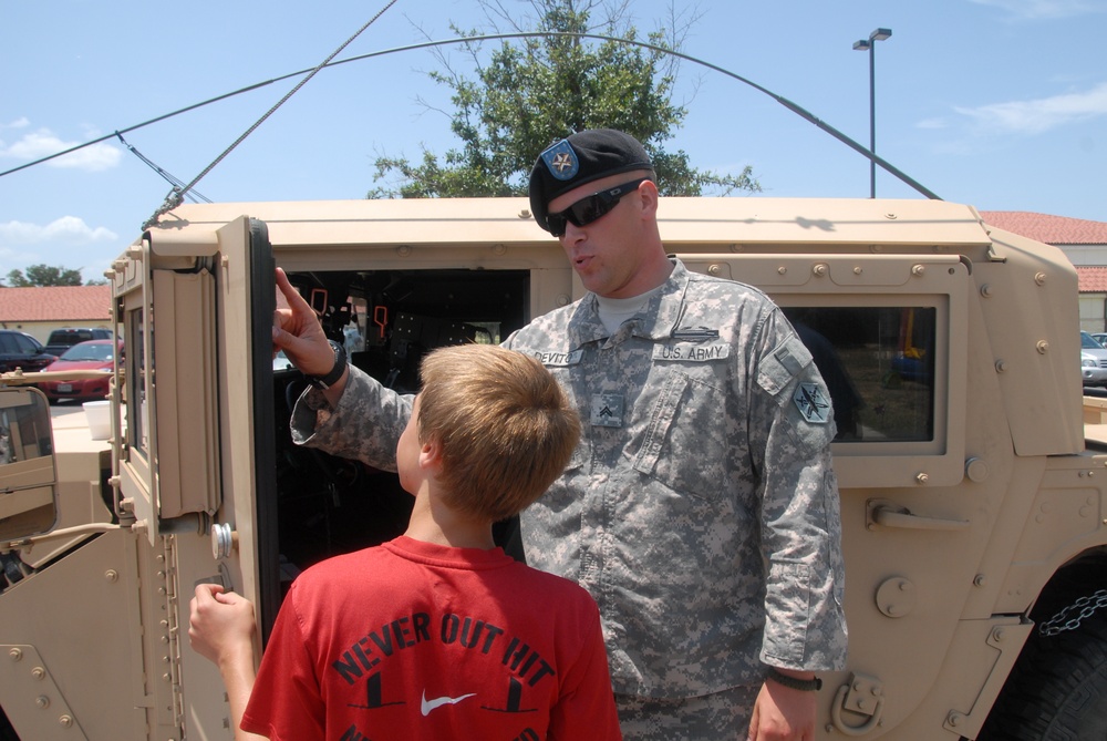 Members of the 85th Civil Affairs Brigade participated in the July 4th parade in Round Rock, Texas