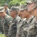 Honduran soldiers in formation during BTH-Honduras 2012 Closing Ceremony