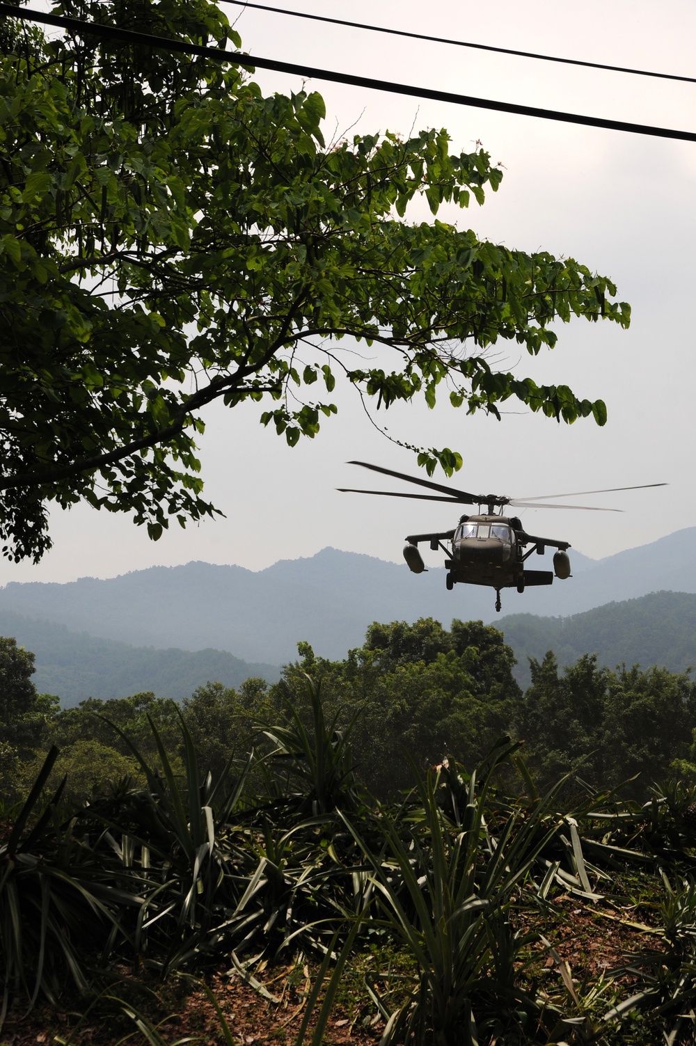 JTF-B Black Hawk hovers in Honduras