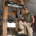 Marine builds gym during down time in Afghanistan
