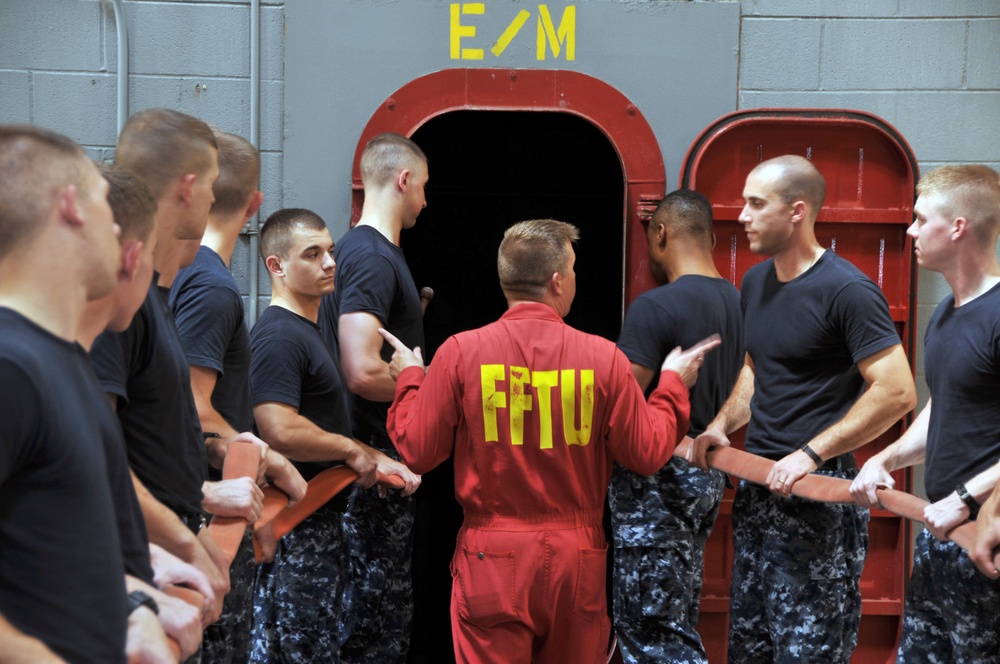 USS Chief Fire Fighting trainer