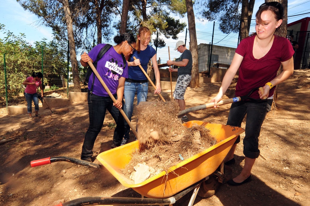 USS Dwight D. Eisenhower community relations project