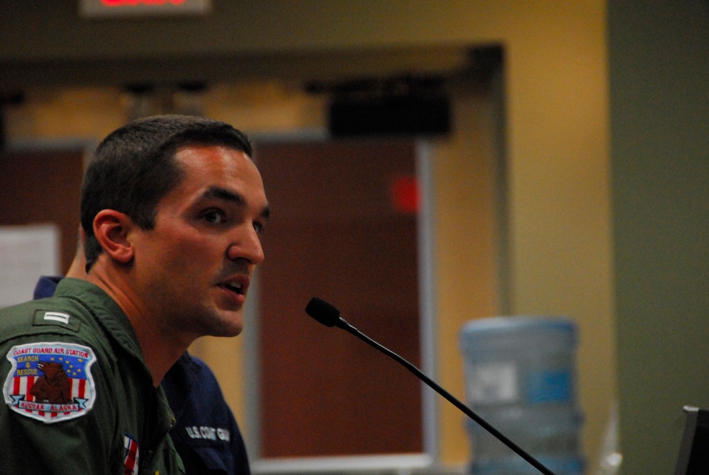 Coast Guard gives presentation to North Slo