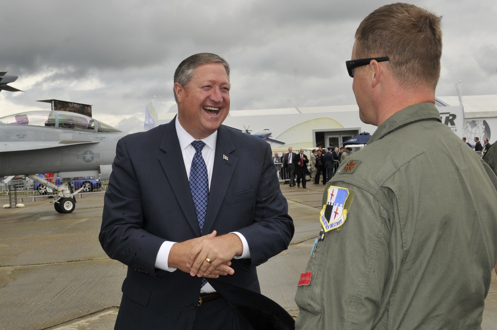 SecAF visits Farnborough 2012