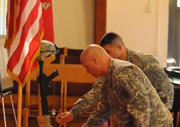 Memorial held for distinguished Fort Knox Soldier, Officer Candidate