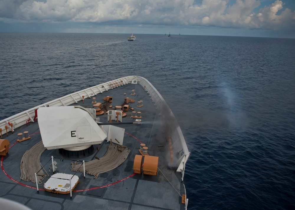 USS Vandegrift live-fire exercise