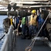 USS Cowpens sailors during replenishment at sea