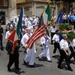 Sailors march to Gela Memorial in Sicily