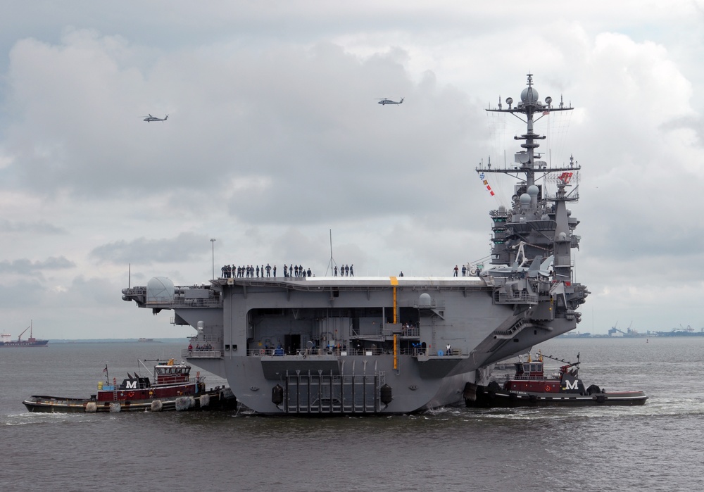 USS Harry S. Truman arrives in Norfolk