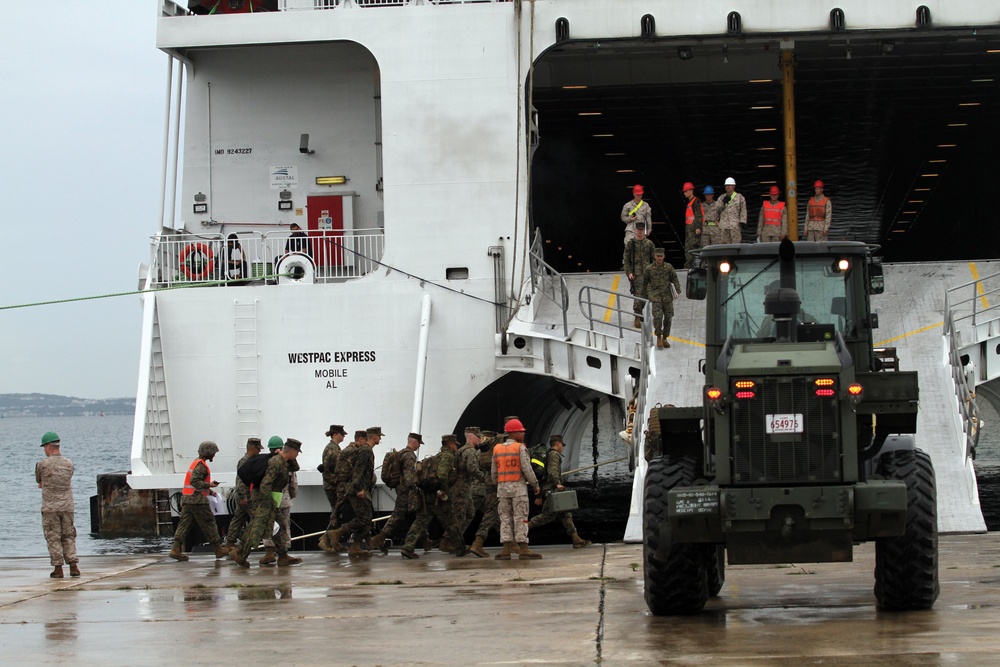 12th Marine Regiment departs for Korea