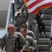 Greeting the returning troops
