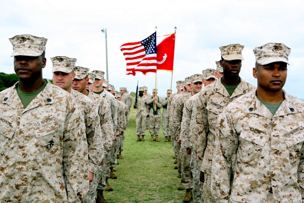 Marine Corps Security Cooperation Group Marines welcome new commander