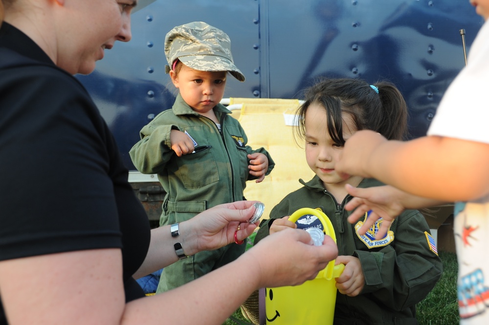 Spark fly at JB MDL Fourth of July celebration