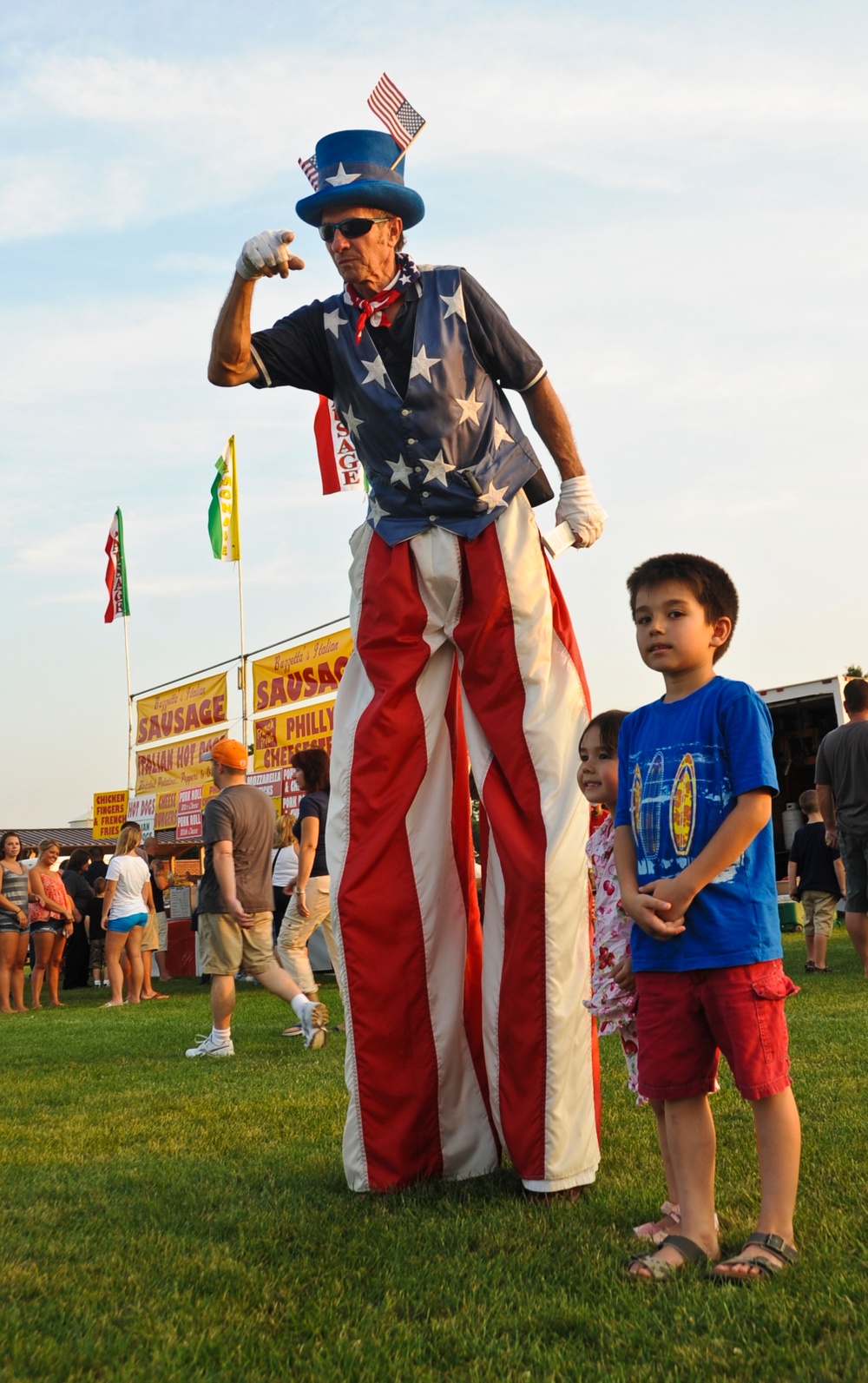 Spark fly at JB MDL Fourth of July celebration