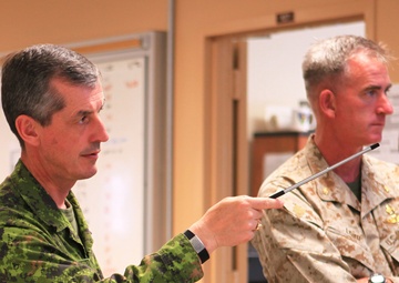 Canadian soldiers join 1st MEB to support Javelin Thrust