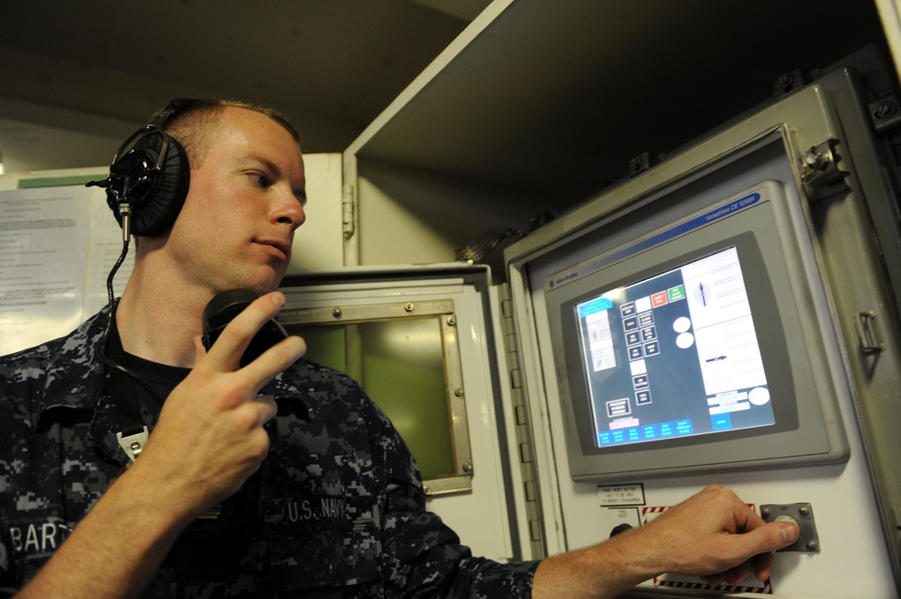 George H.W. Bush conducts training exercises in Atlantic Ocean