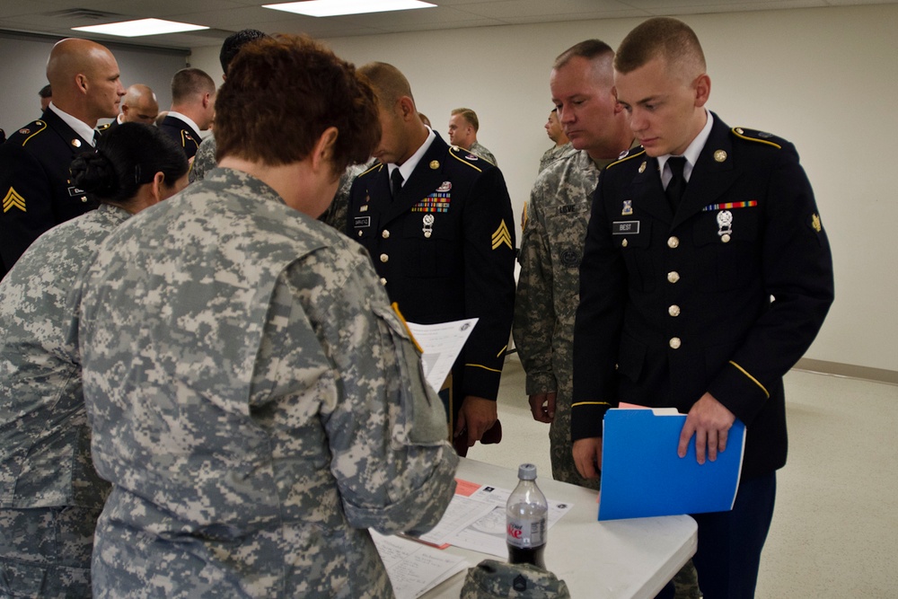 2012 USARC Best Warrior Competition inprocessing