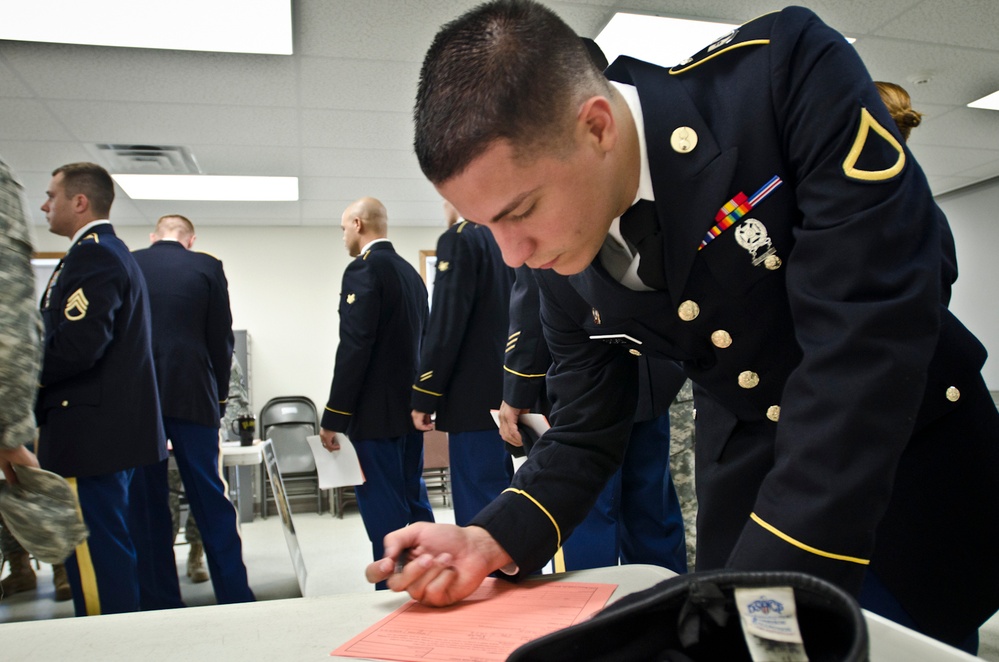 2012 USARC Best Warrior Competition inprocessing