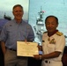 Secretary of the Navy presents awards to JMSDF leaders