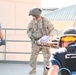 California National Guardsmen transport injured civilian to Sutter Roseville Medical Center