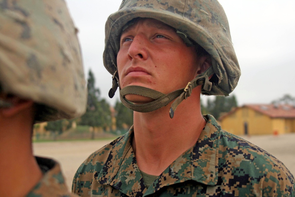 Recruit comes back to America, becomes a Marine