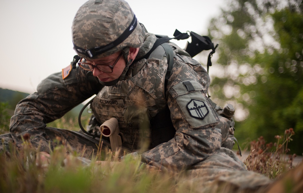 2012 U.S. Army Reserve Best Warrior Competiton: Night Land Navigation