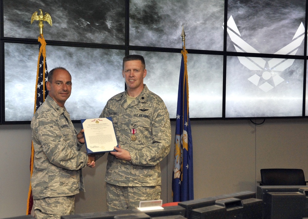 Lt. Col. Bradley Frazier's medal ceremony