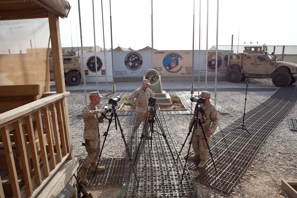 Combat Camera Marines document Marine Corps Birthday Message on Camp Leatherneck