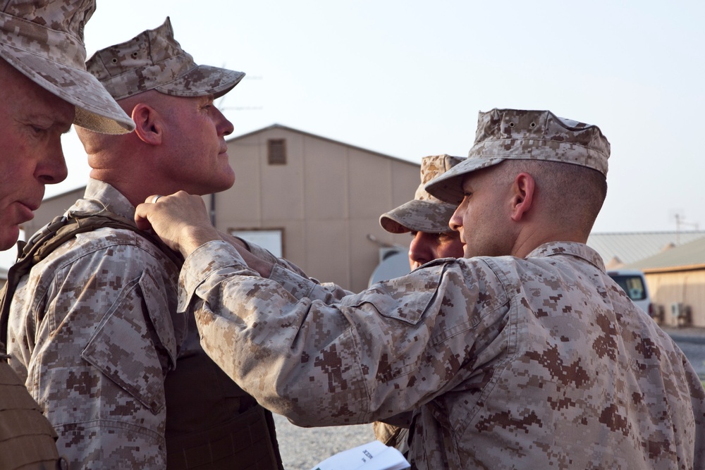 Combat Camera Marines document Marine Corps Birthday Message on Camp Leatherneck