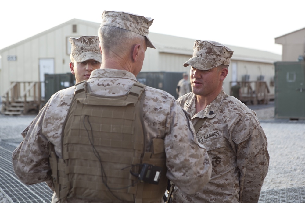 Combat Camera Marines document Marine Corps Birthday Message on Camp Leatherneck