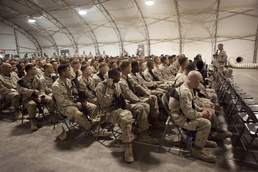 Commandant and Sergeant Major of the Marine Corps visit Camp Leatherneck