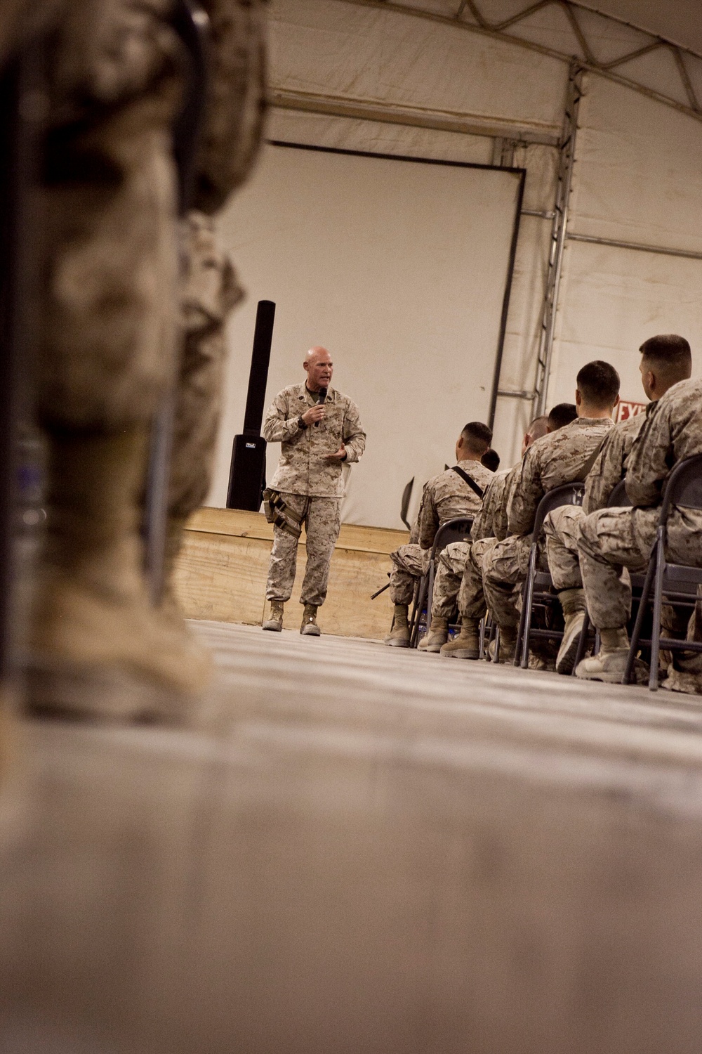 Commandant and Sergeant Major of the Marine Corps visit Camp Leatherneck