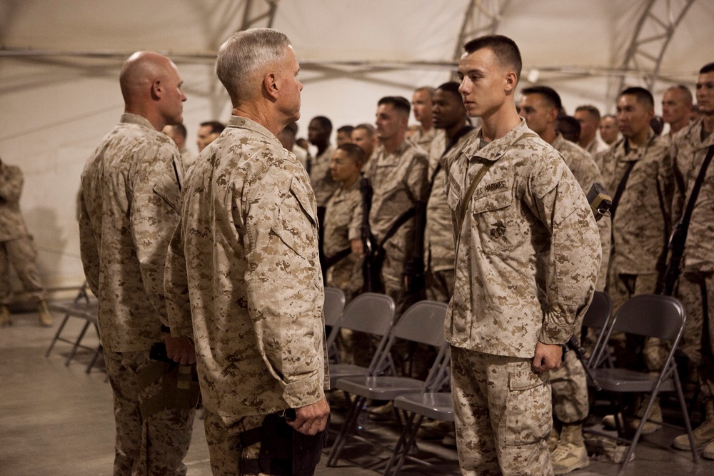 Commandant and Sergeant Major of the Marine Corps visit Camp Leatherneck