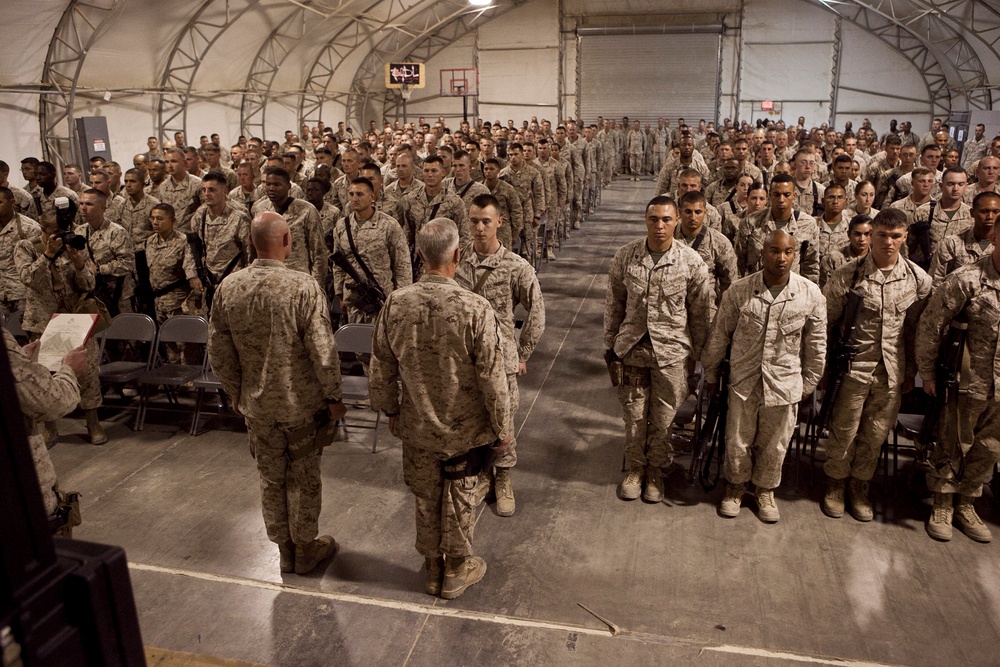 Commandant and Sergeant Major of the Marine Corps visit Camp Leatherneck