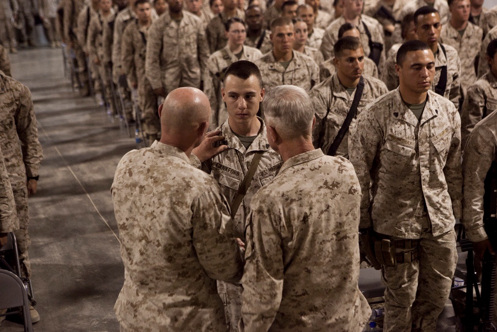 Commandant and Sergeant Major of the Marine Corps visit Camp Leatherneck