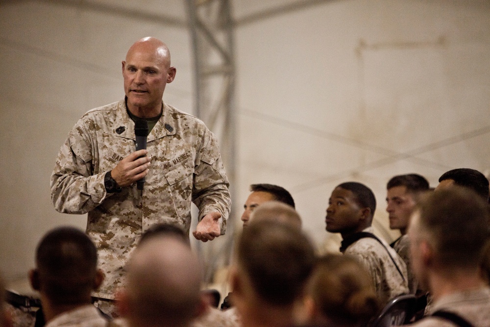 Commandant and Sergeant Major of the Marine Corps visit Camp Leatherneck