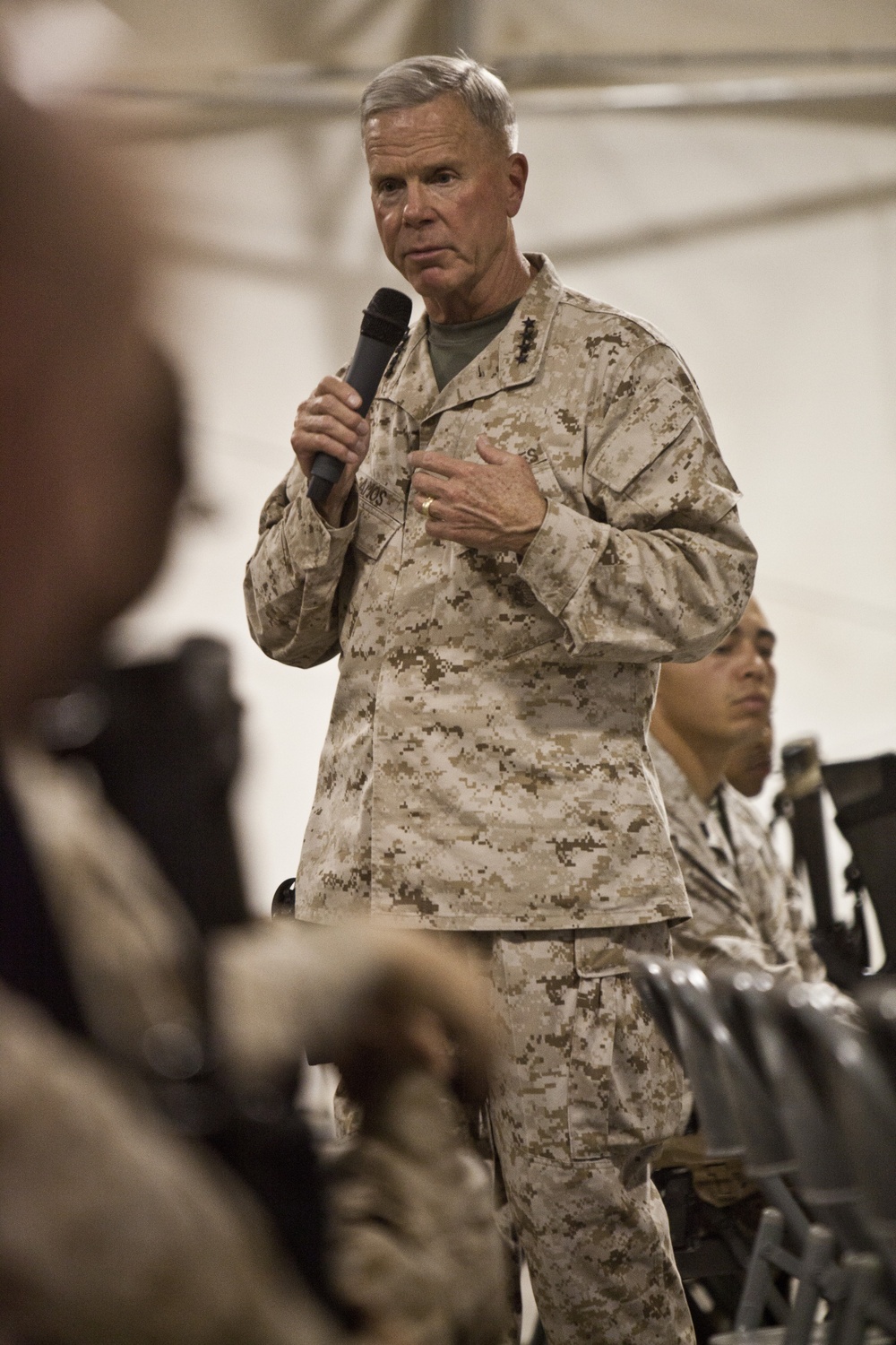 Commandant and Sergeant Major of the Marine Corps visit Camp Leatherneck