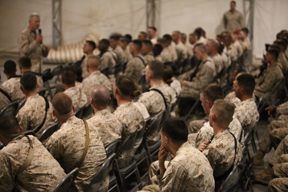 Commandant and Sergeant Major of the Marine Corps visit Camp Leatherneck