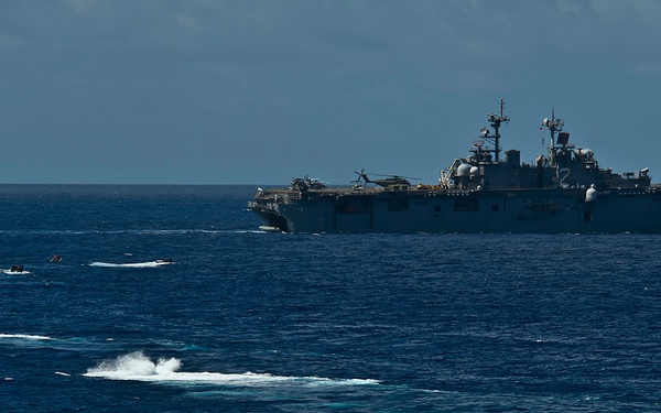 U.S. Marine Corps AAVs depart for RIMPAC 2012